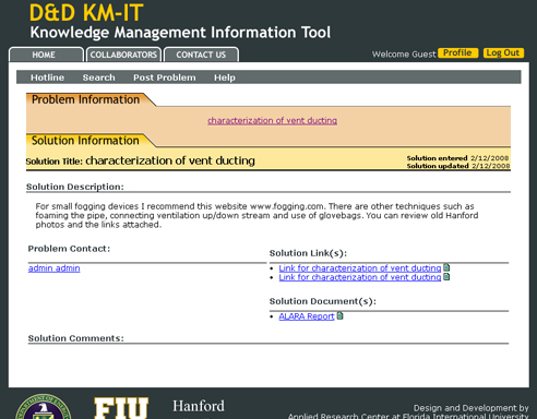 D&D KM-IT solution information page